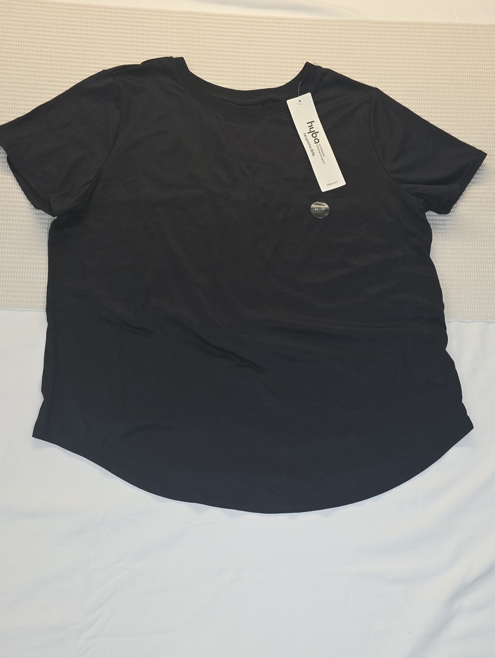 Hyba Black Short Sleeve Crew Tee Medium